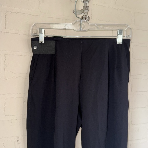 A day pants stretch Black Pleated Trousers pull on small - Picture 8 of 8